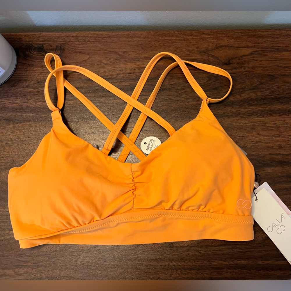 Orange CALIA by Carrie underwood bathing suit top.